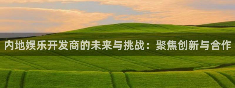 jdb电子官网入口：内地娱乐开发商的未来与挑战：聚焦创新与合作