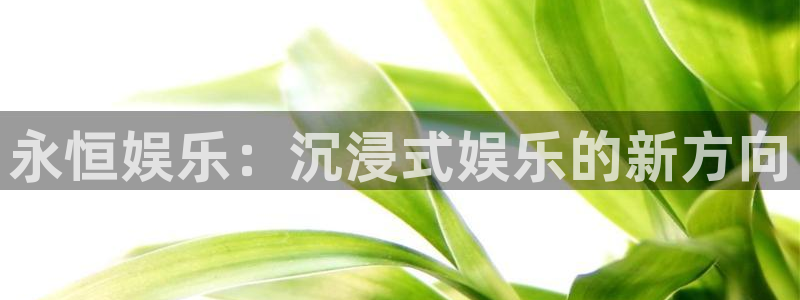 jdb电子夺宝官网：永恒娱乐：沉浸式娱乐的新方向